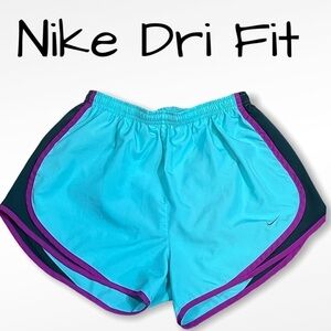 NIKE Dri FIT Teal activewear shorts